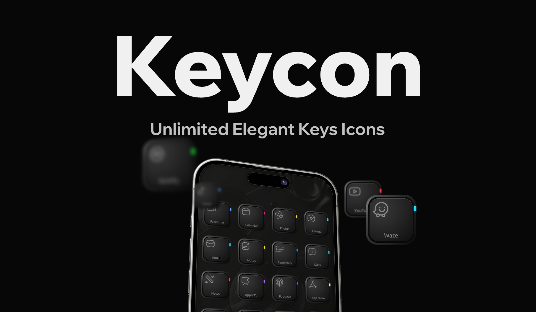 Media Keycon - Biểu tượng bàn phím thanh lịch cho tất cả các thiết bị 2