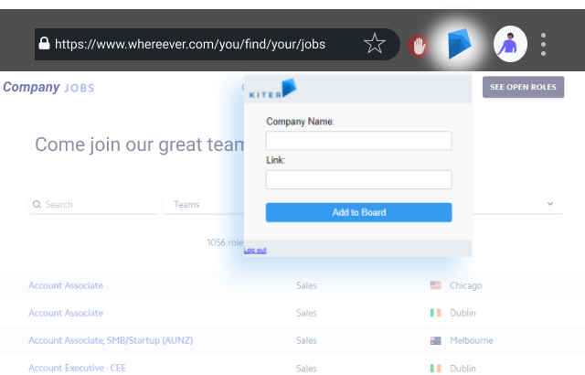 Kiter.app Chrome Plugin gallery image