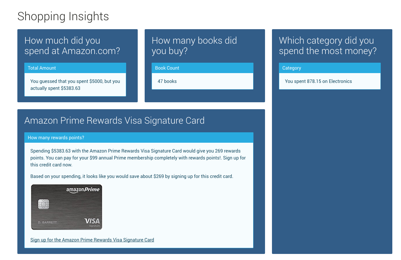 Amazon Purchase Report Analyzer gallery image