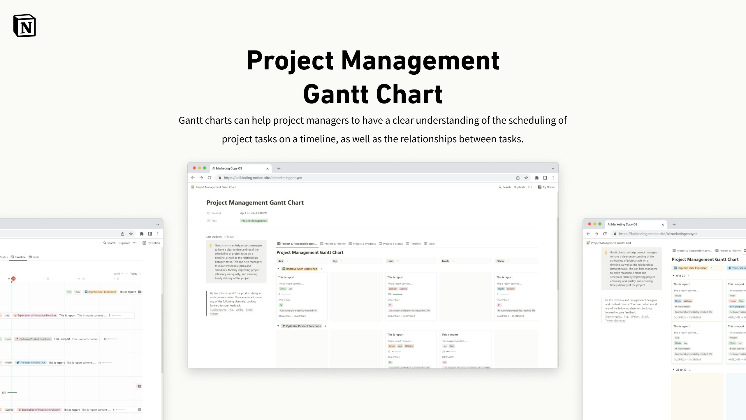 Gráfico de gerenciamento de projetos media 1