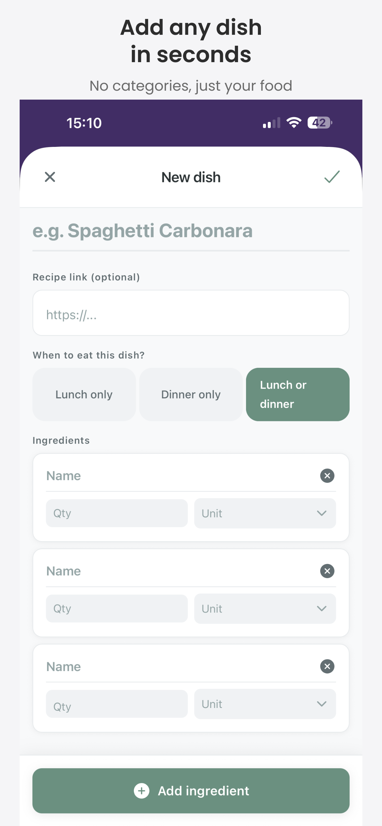 Listie - Meal Planner gallery image