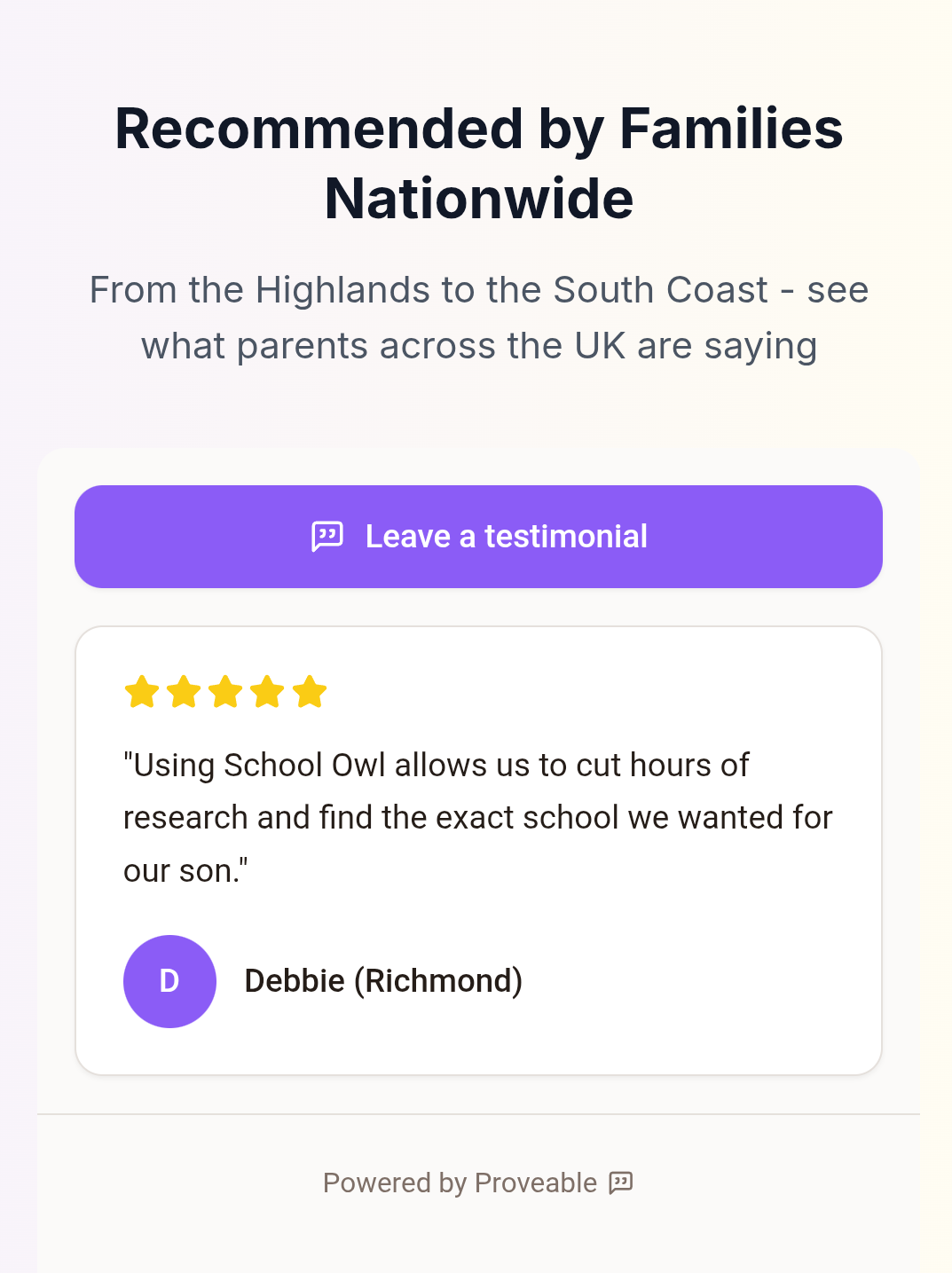 Proveable - Simple Customer Testimonials gallery image