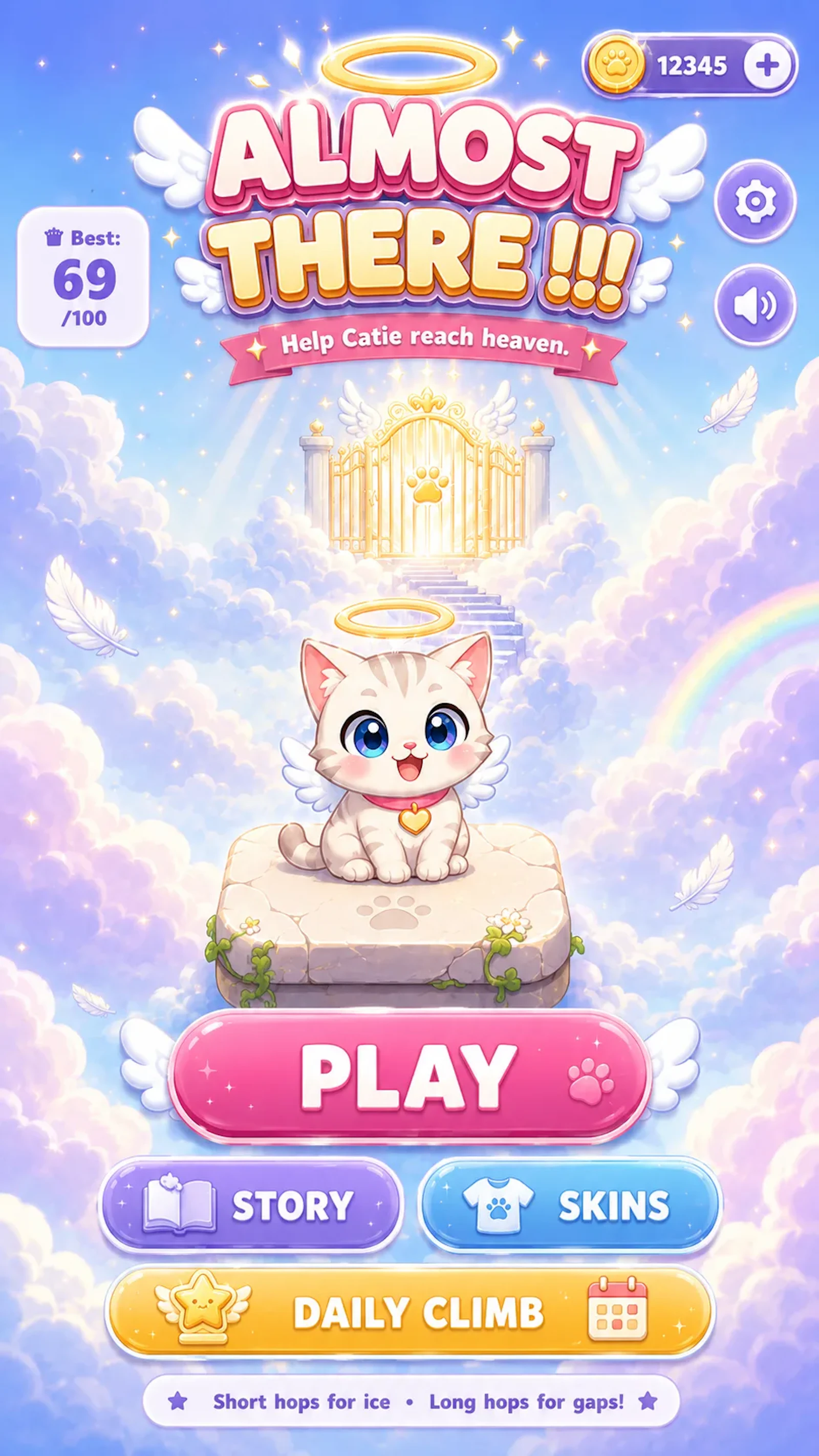 Catie Jump to Heaven - FREE BROWSER GAME screenshot 2