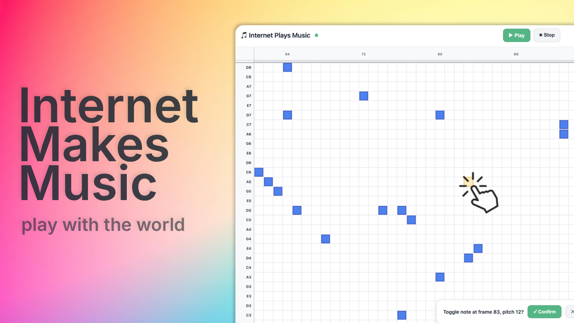 Internet Makes Music - Main product screenshot demonstrating key features and user interface
