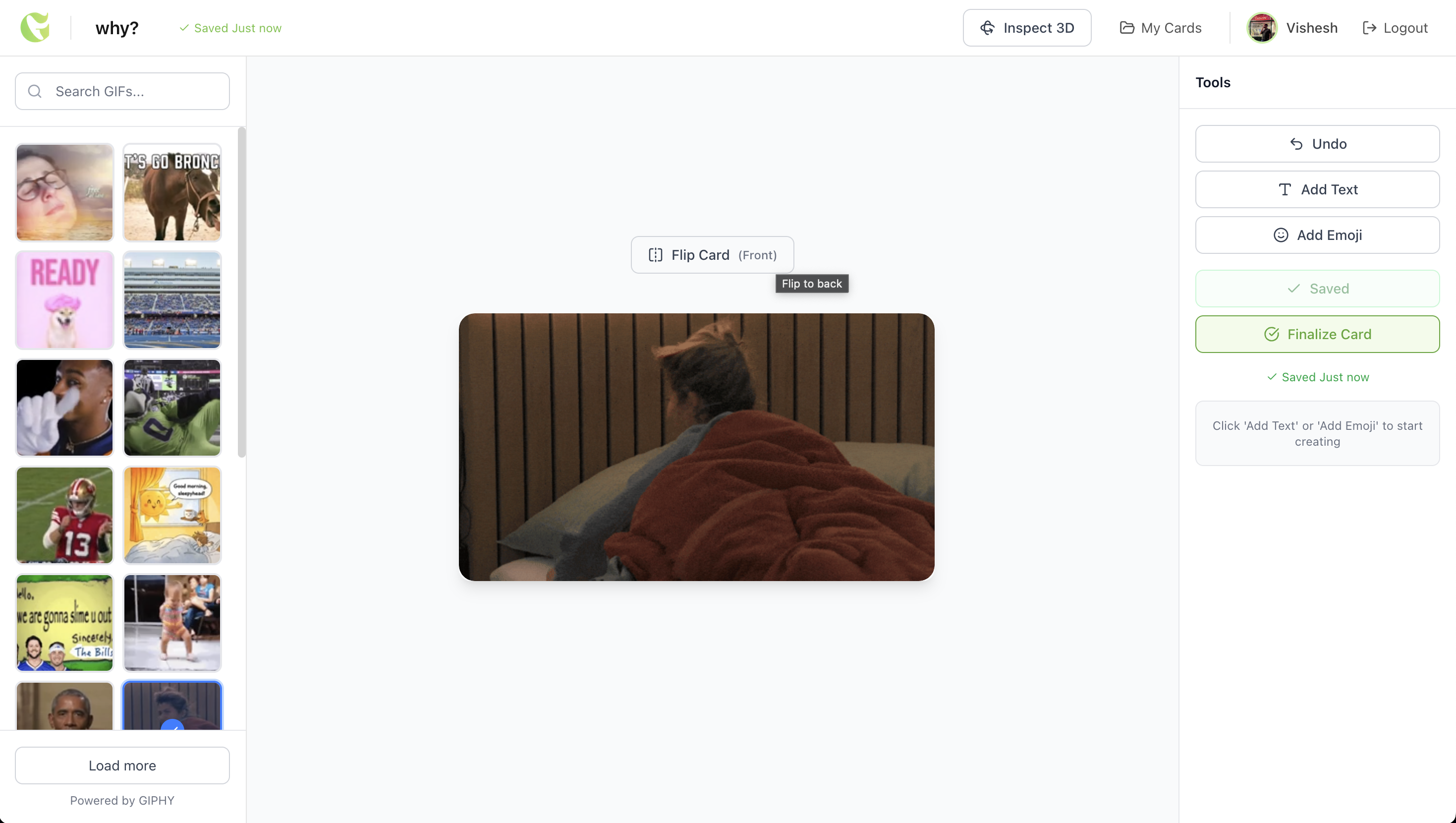 gifcard - Screenshot 2 showing product features and functionality