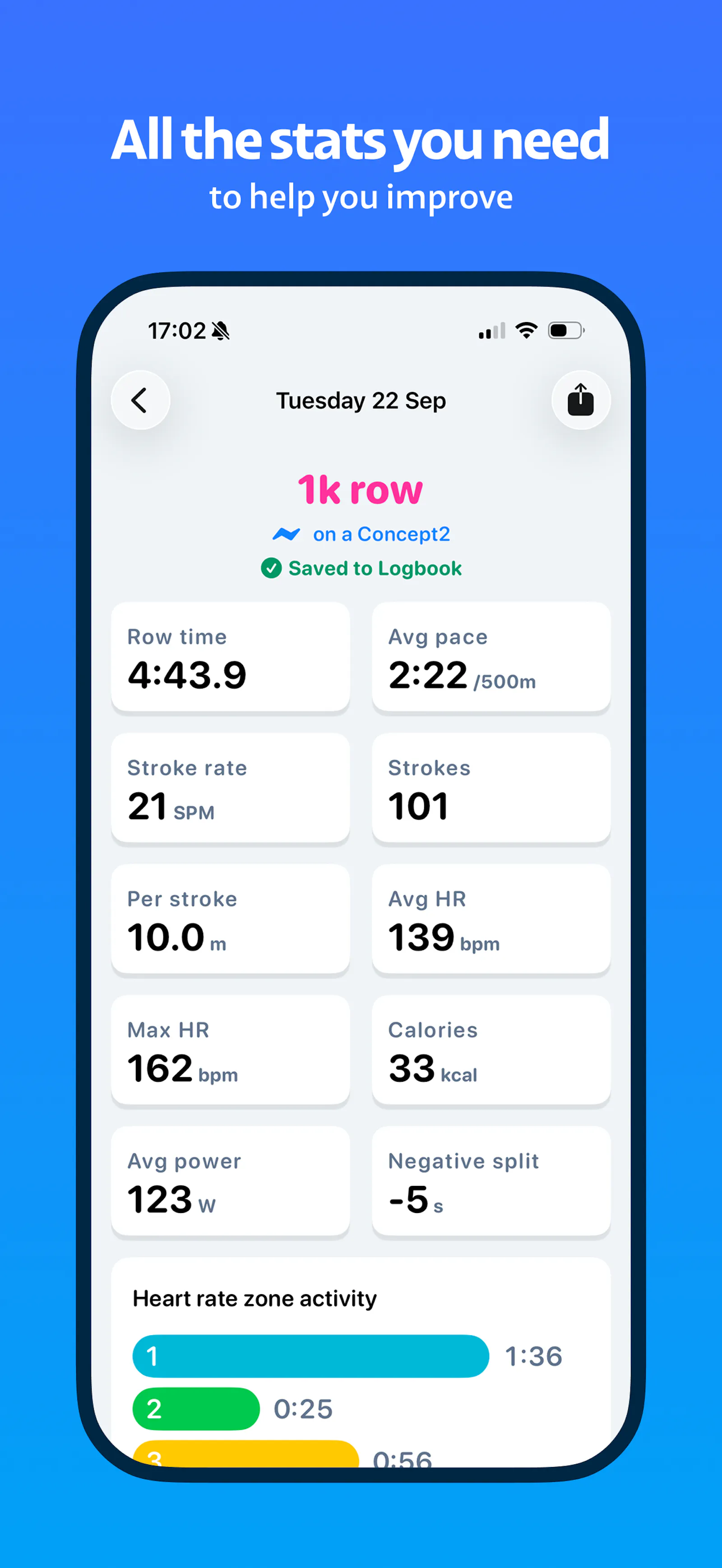 RowPal screenshot 3