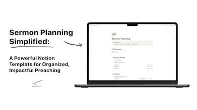 Sermon Planning Notion Template gallery image