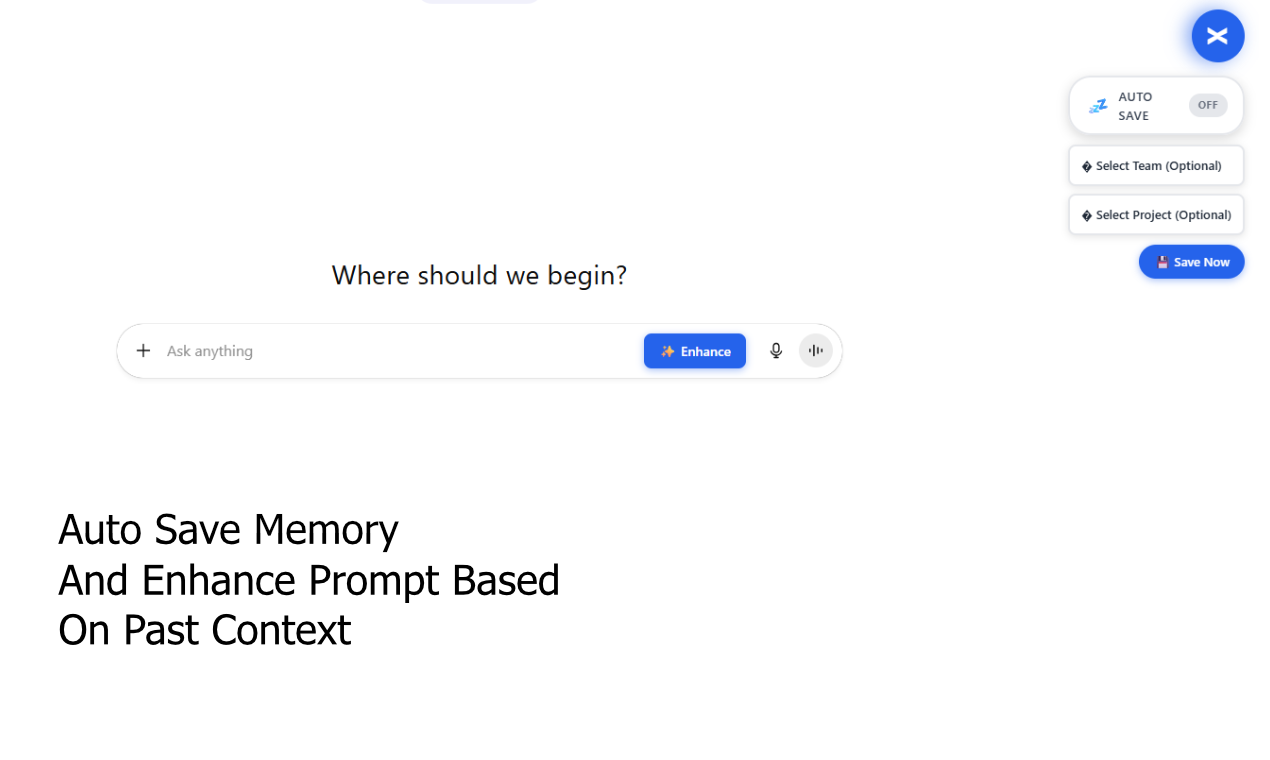 AI MemSync - Main product screenshot demonstrating key features and user interface