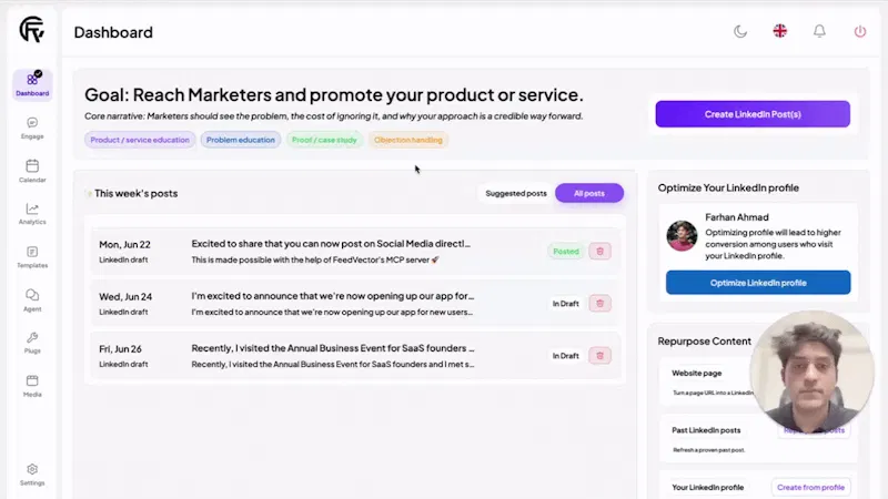 FeedVector screenshot 1 (video preview)