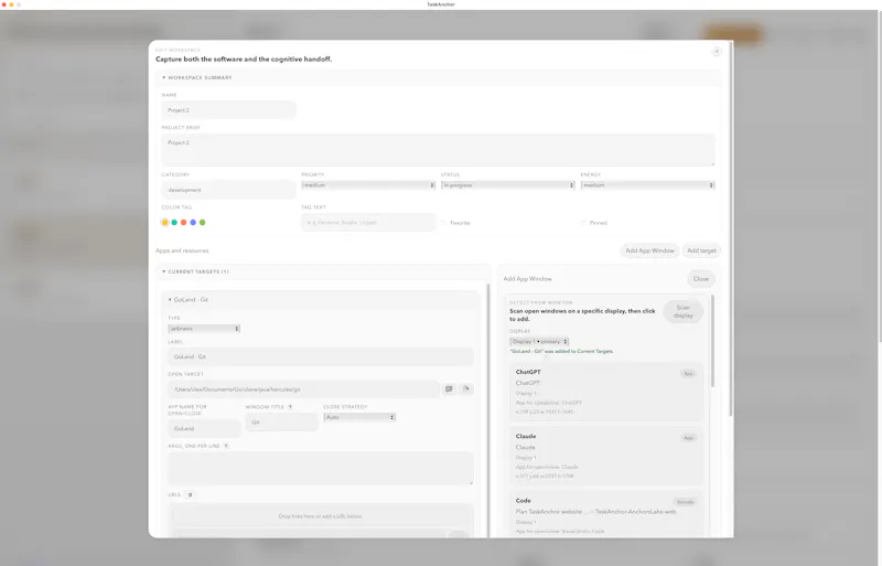 TaskAnchor screenshot 3