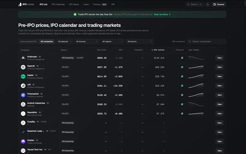 IPO Tracker screenshot 3