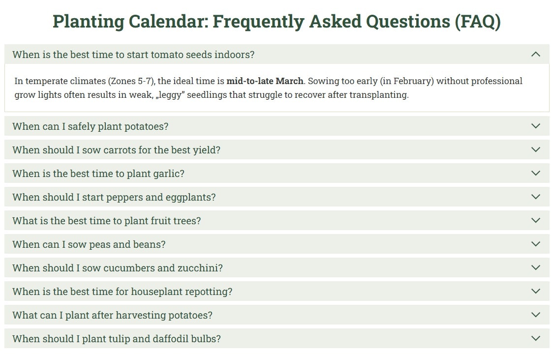 Planting Calendar (Zones 5-7) gallery image