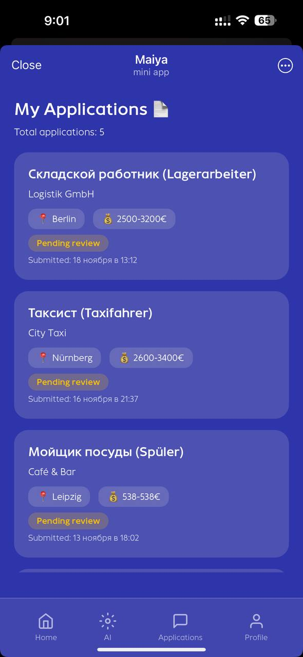 Maiya - Screenshot 4 showing product features and functionality