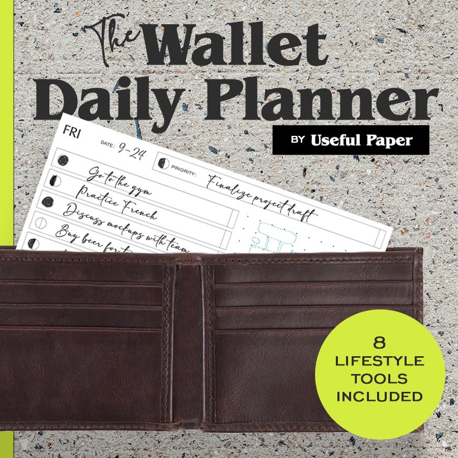 Wallet Daily Planner