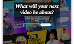 What will your next video be about? image