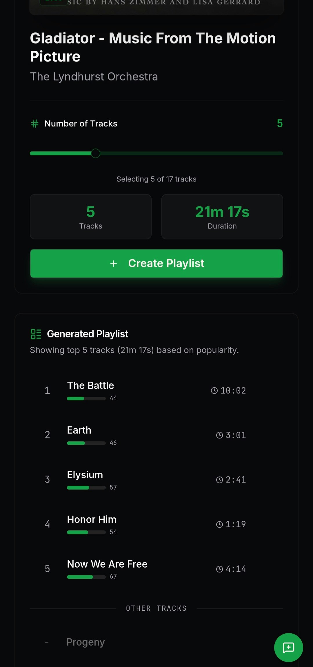 TopSpinify - Screenshot 2 showing product features and functionality