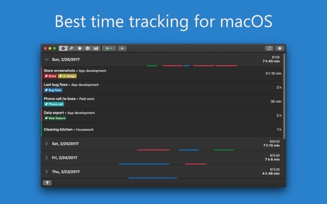 macos time tracking app