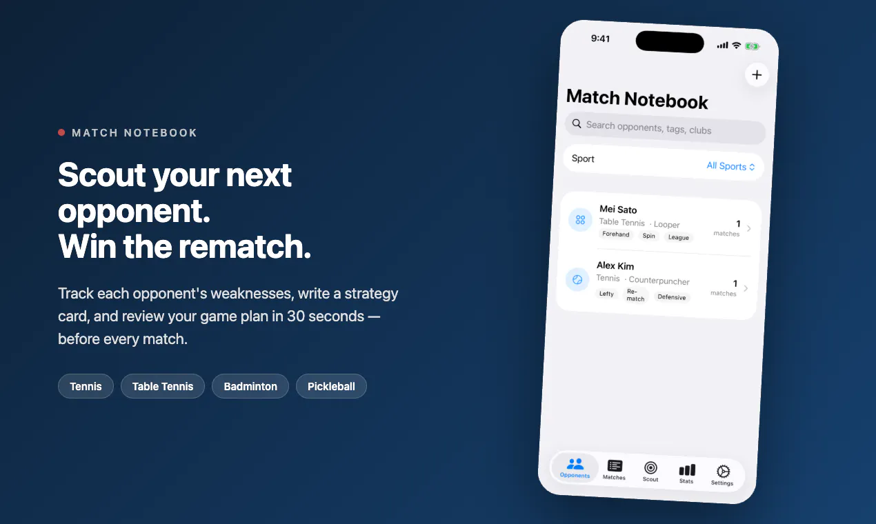 Match Notebook