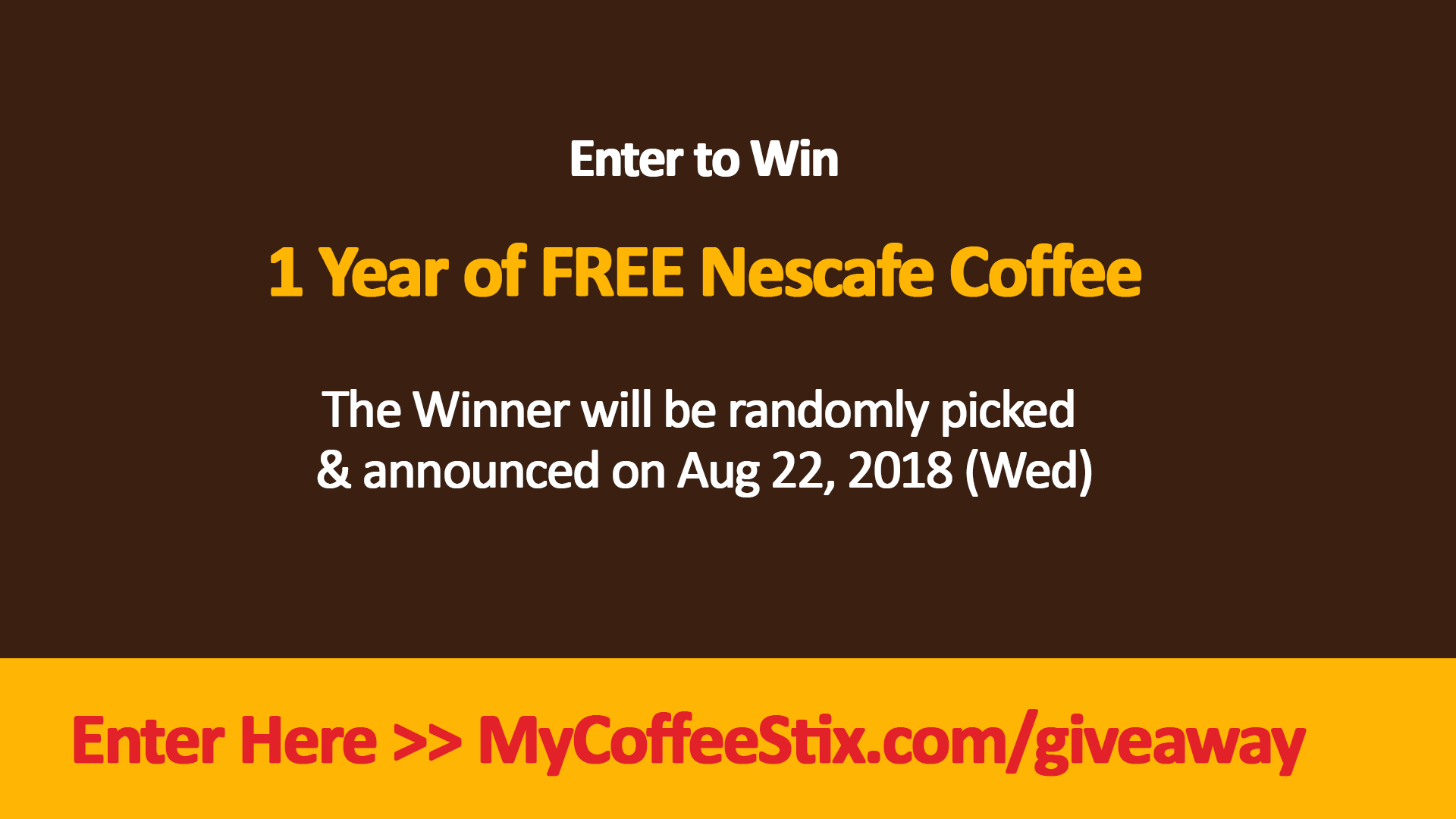 Enter to Win "ONE Year of FREE Coffee" gallery image