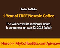 Enter to Win "ONE Year of FREE Coffee" media 1