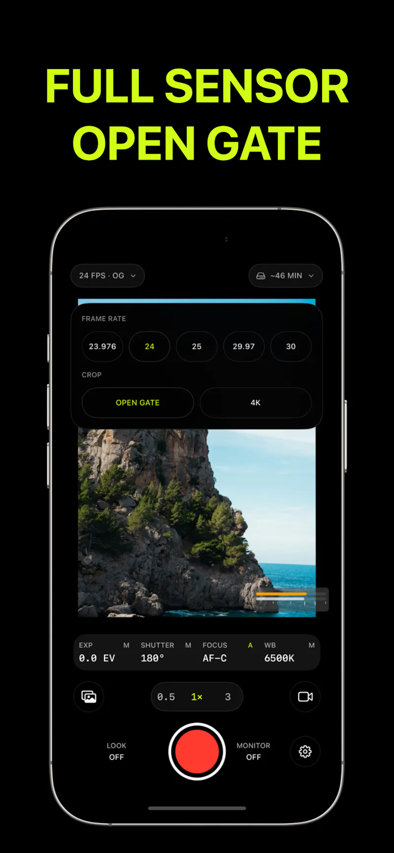 Log Cam: RAW 4K Video Camera screenshot 1