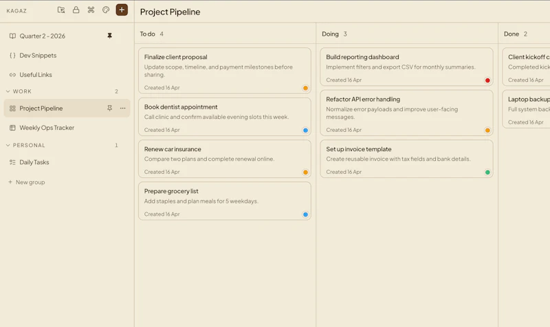 Kagaz screenshot 2