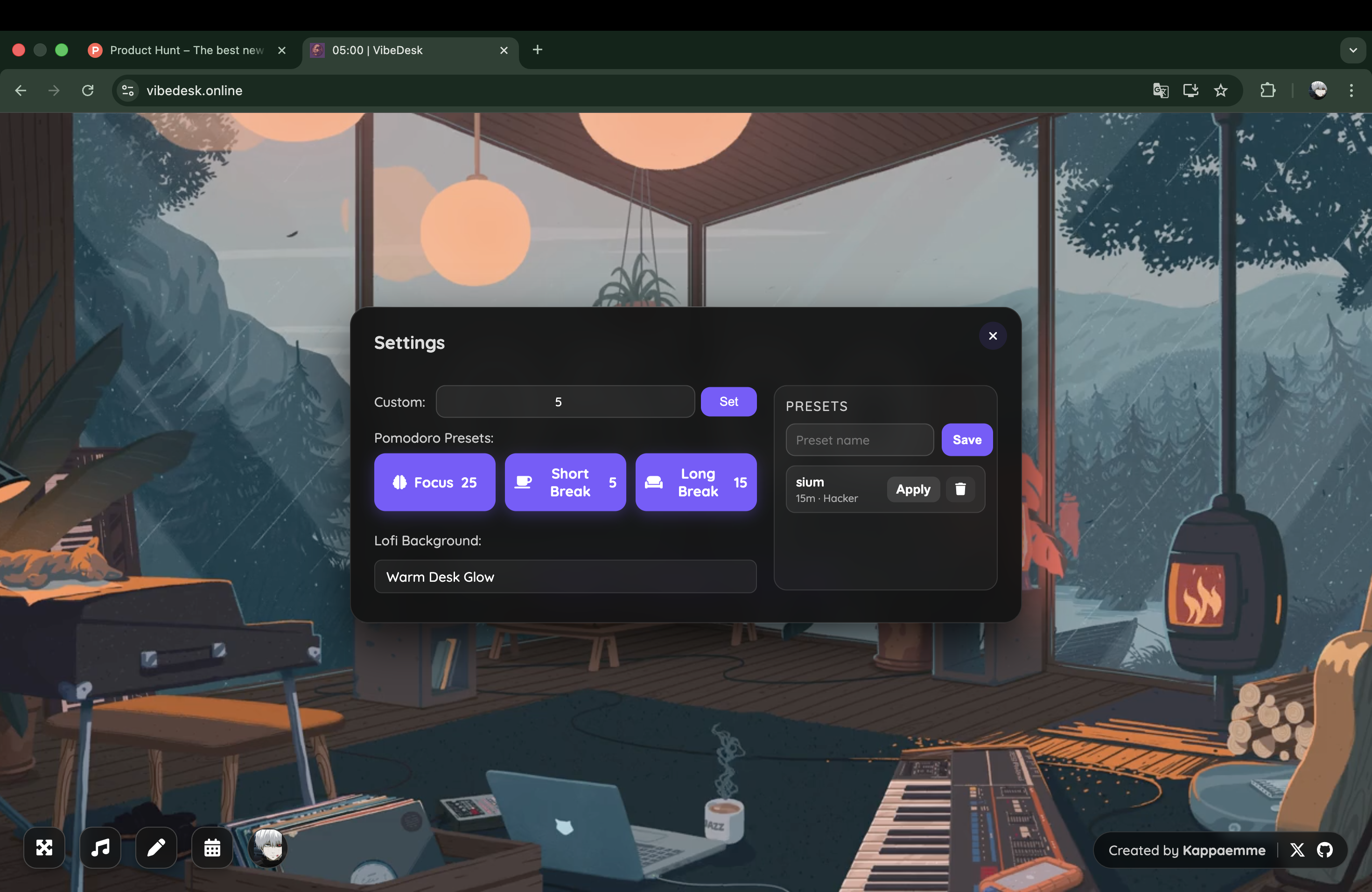VibeDesk - Screenshot 3 showing product features and functionality