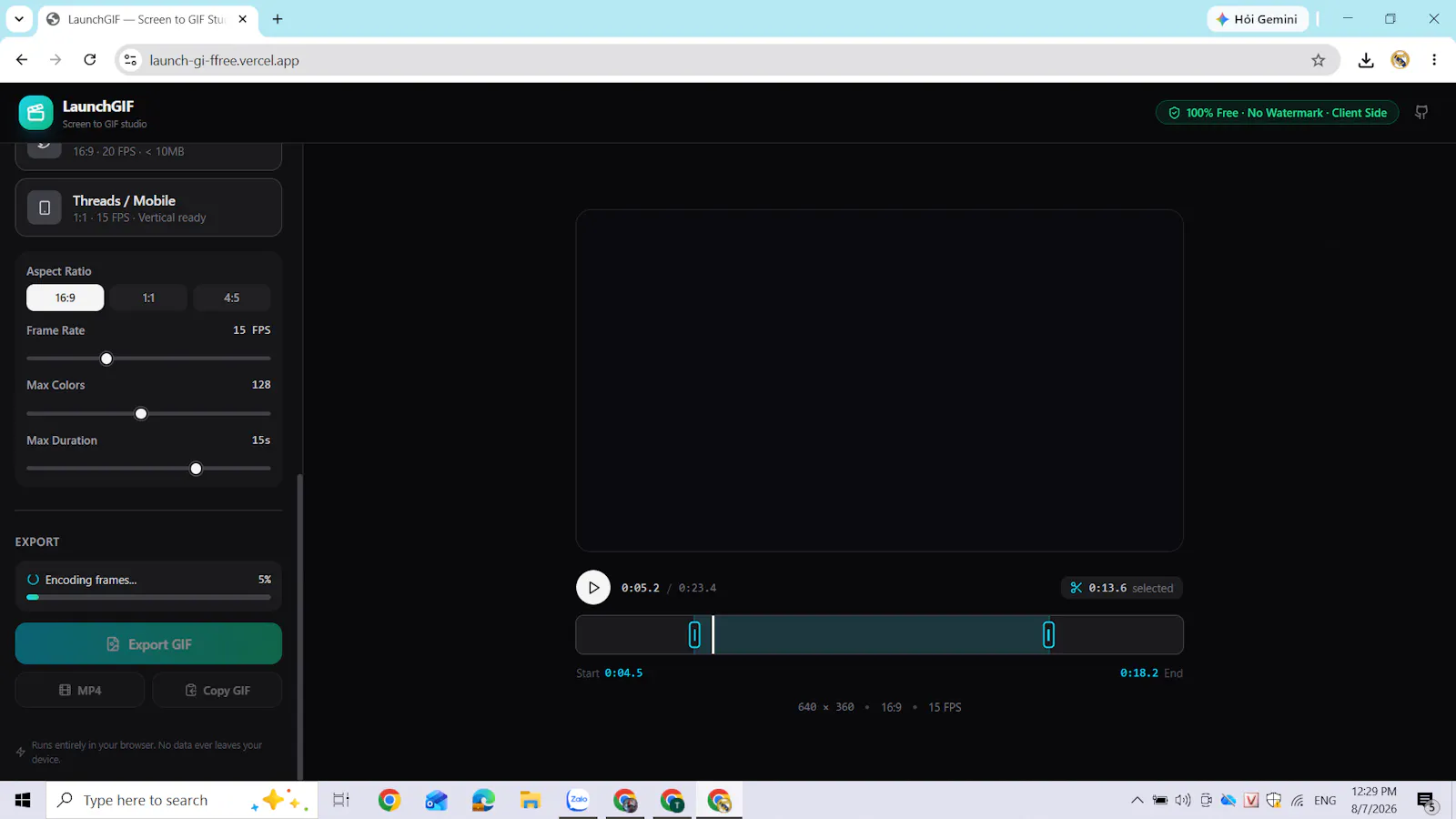 LaunchGIF — Screen to GIF Studio screenshot 3