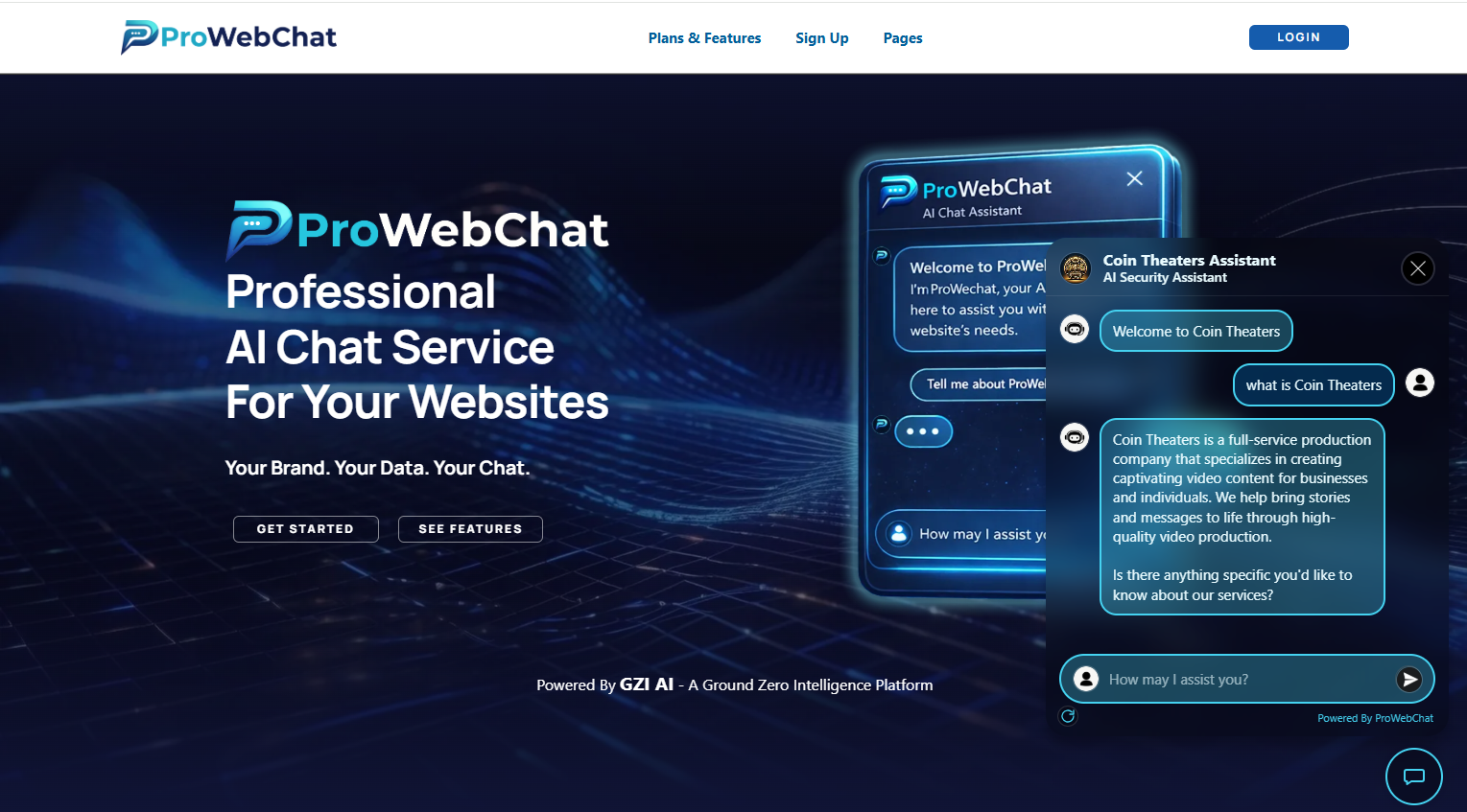 Professional AI Chat For Your Websites - Screenshot 4 showing product features and functionality