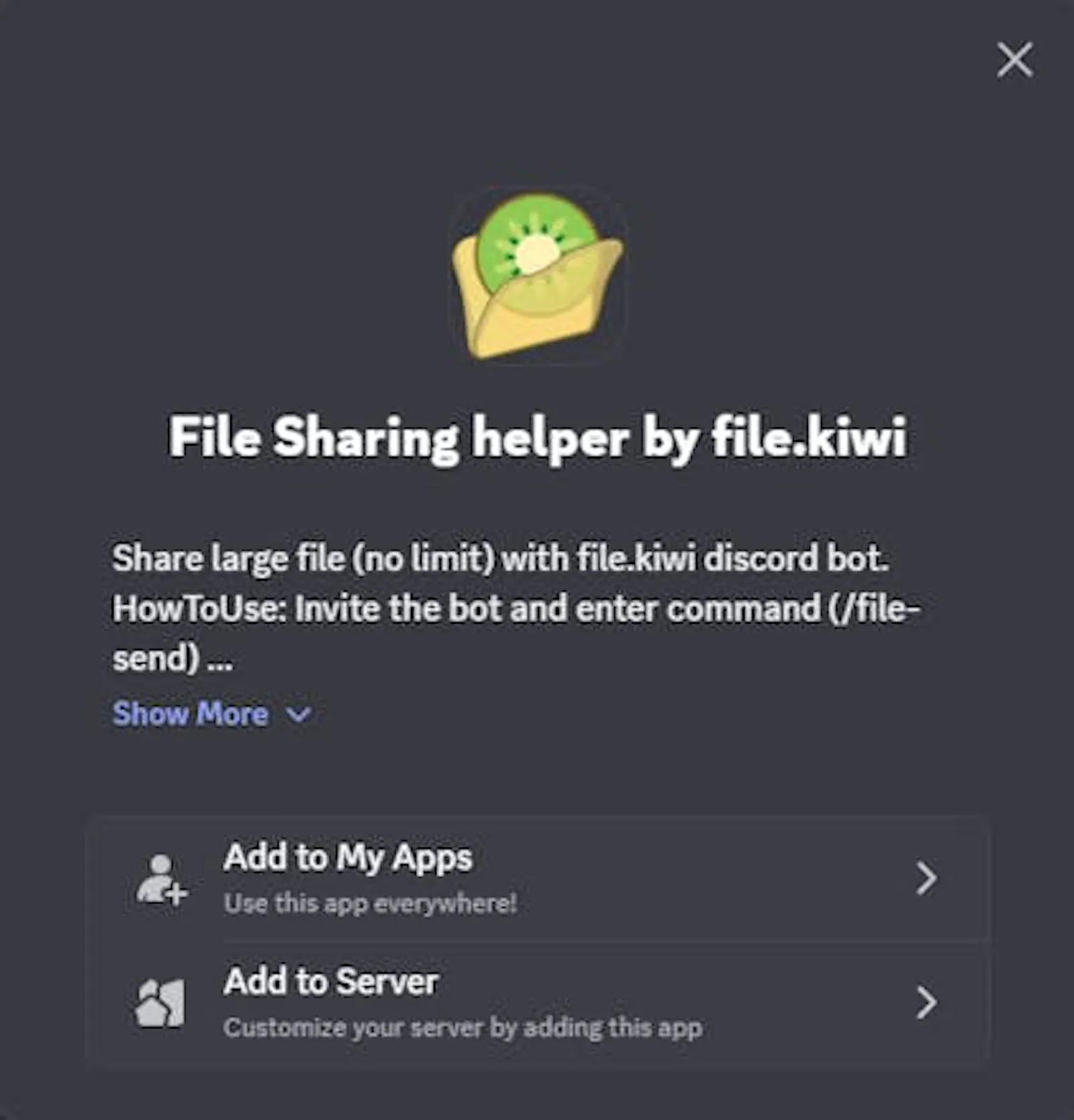 Discord Large File Sharing App  screenshot 3