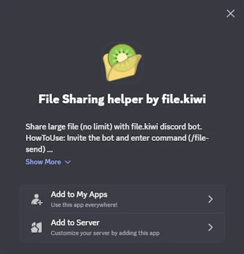 Discord Large File Sharing App  screenshot 3