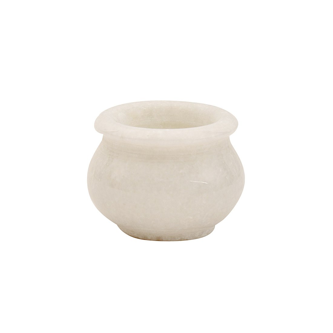 Handcrafted Taj White Marble Kalash