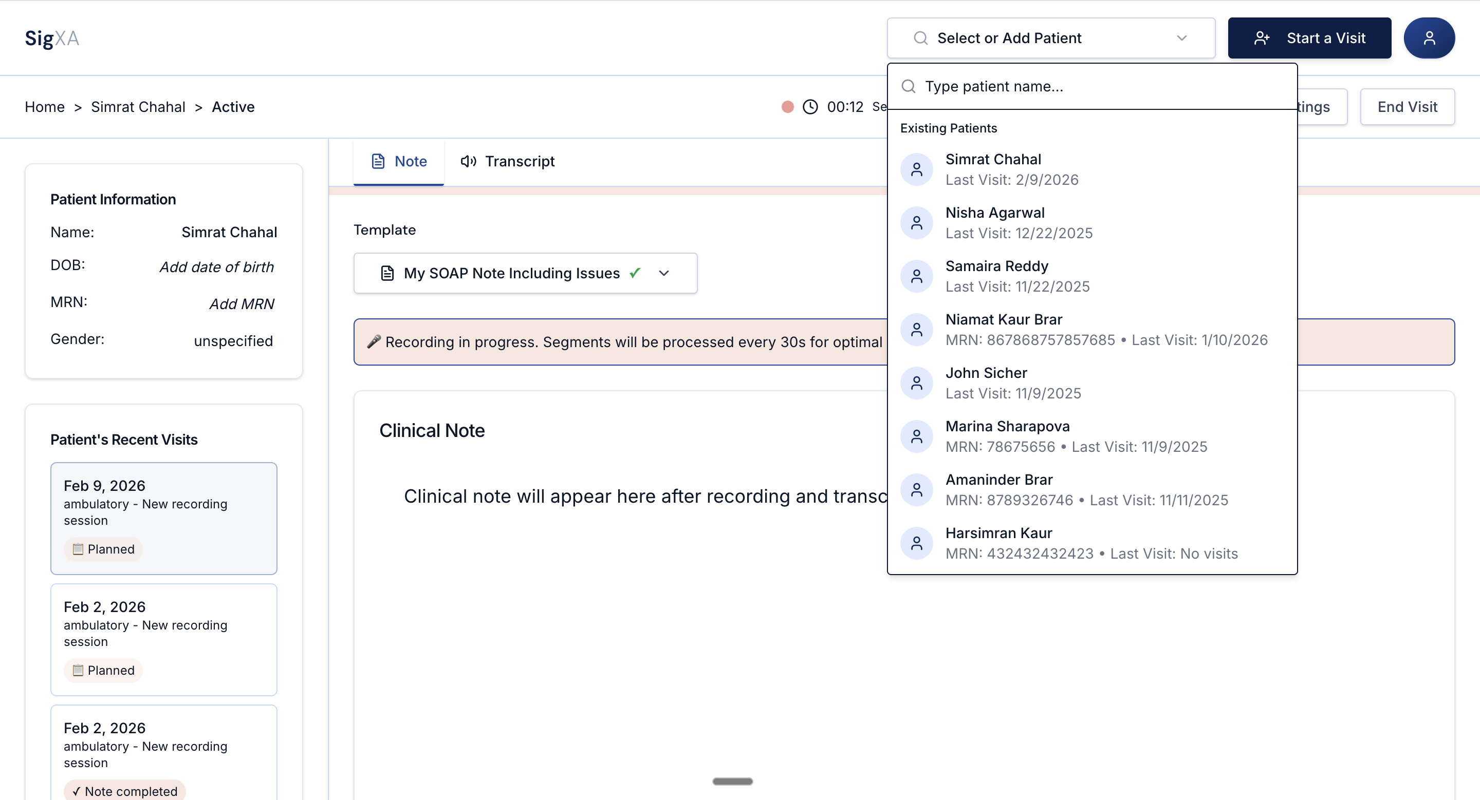 SigXA - Screenshot 2 showing product features and functionality