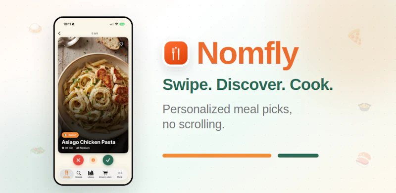 What's for dinner? Let Nomfly decide. screenshot 1