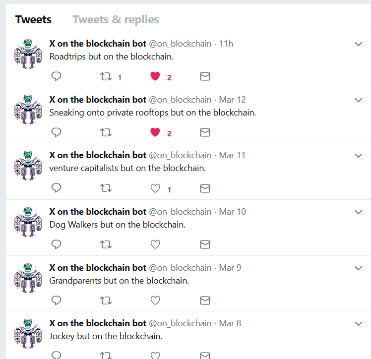 On the blockchain bot