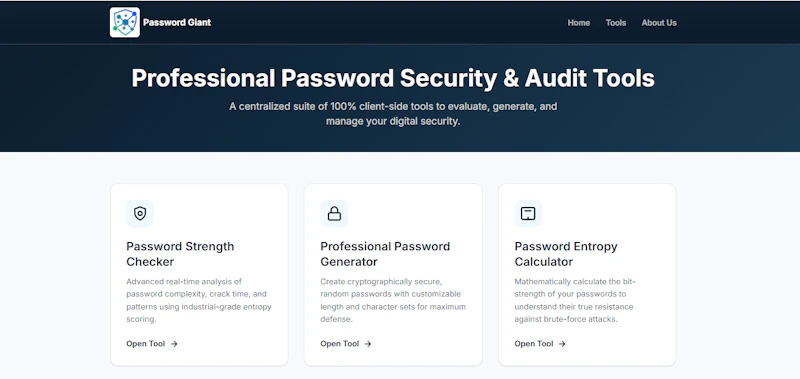 Password Giant: Pro Security Tool Suite screenshot 2