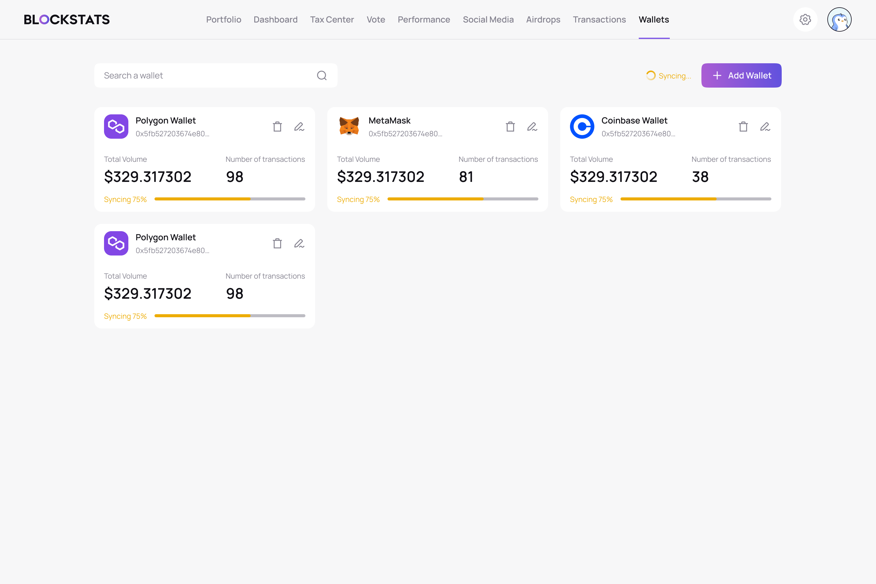 Blockstats gallery image
