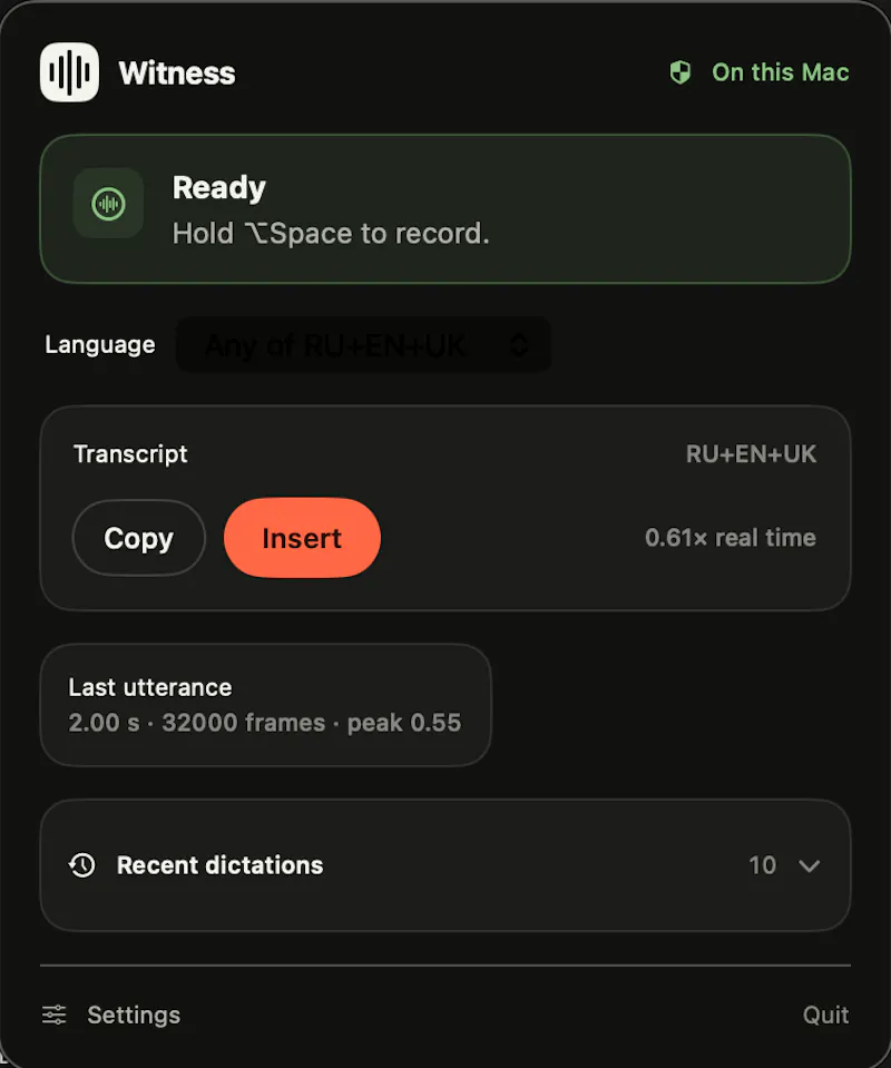 Witness for Mac screenshot 5