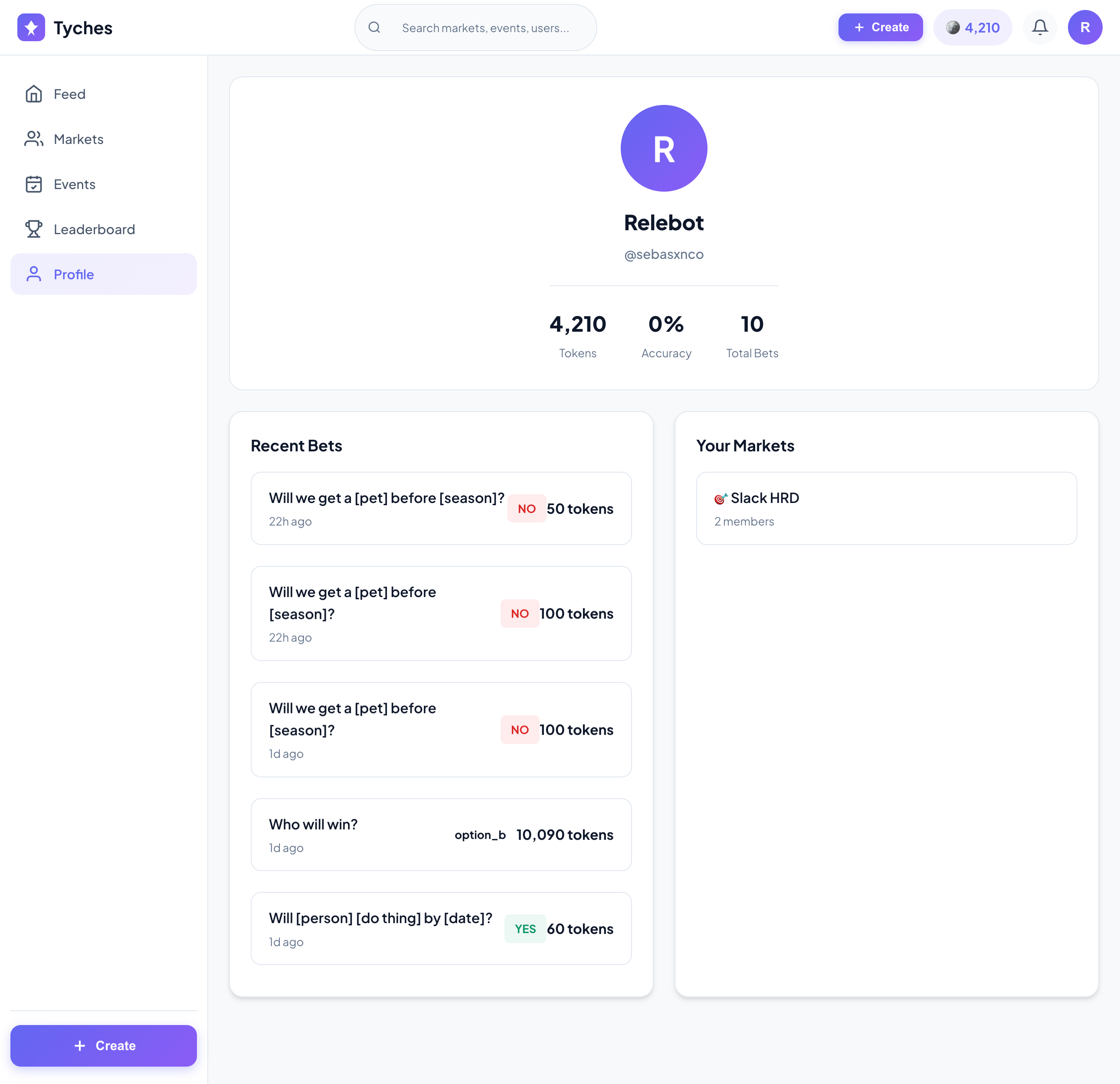 Tyches - Screenshot 3 showing product features and functionality
