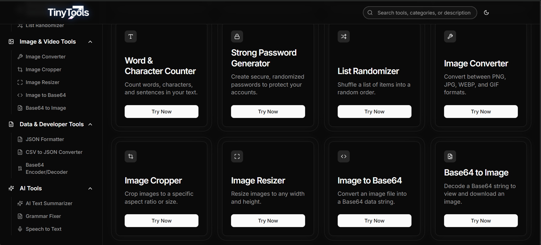 Média Tinytools - un site Web de «collection d'outils» - Petits outils.Grand impact 2
