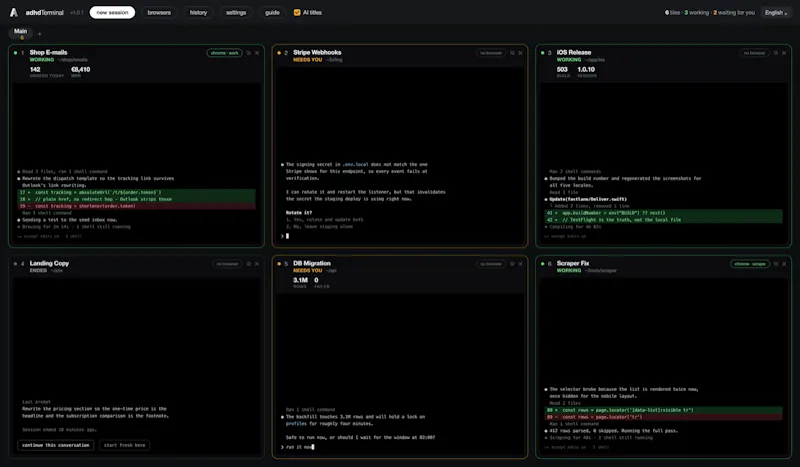 adhdTerminal screenshot 5