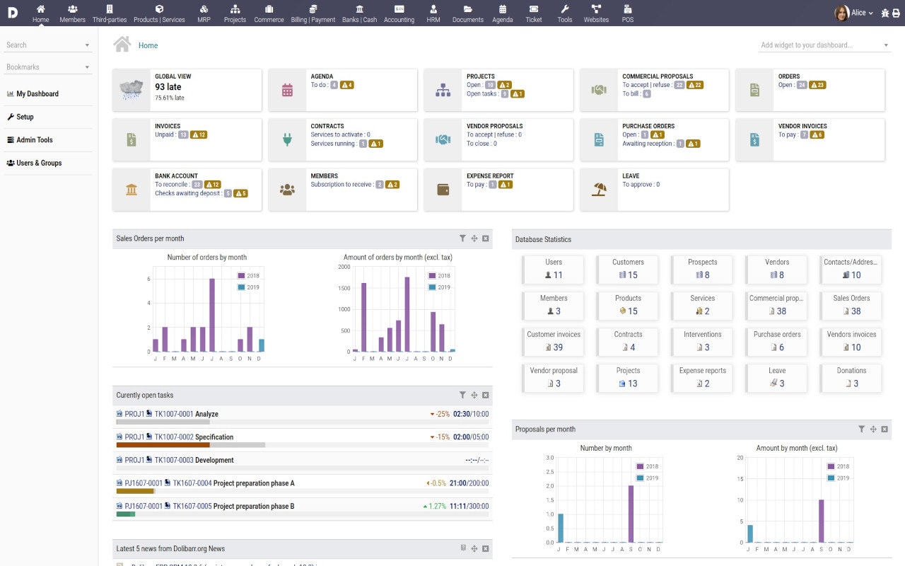 Dolibarr ERP CRM Open Source V19 media 2