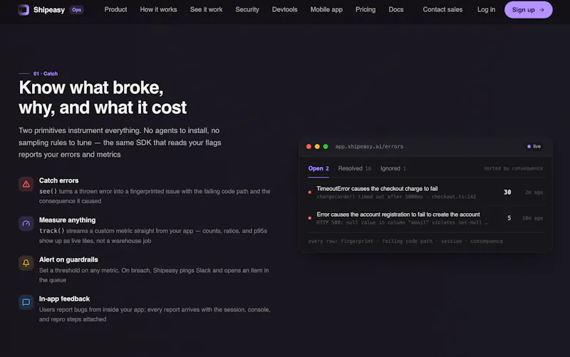 Shipeasy.ai  screenshot 3