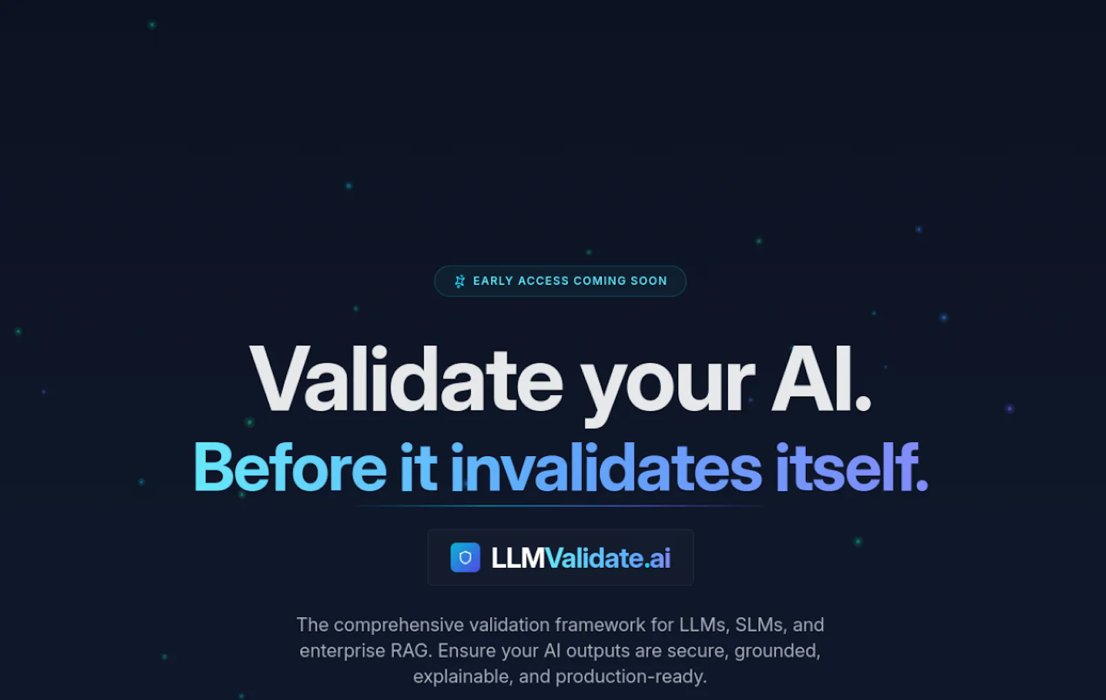 LLMValidate.ai screenshot 1