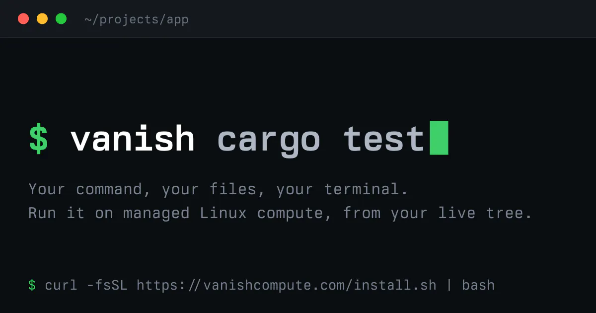 Vanish 截图