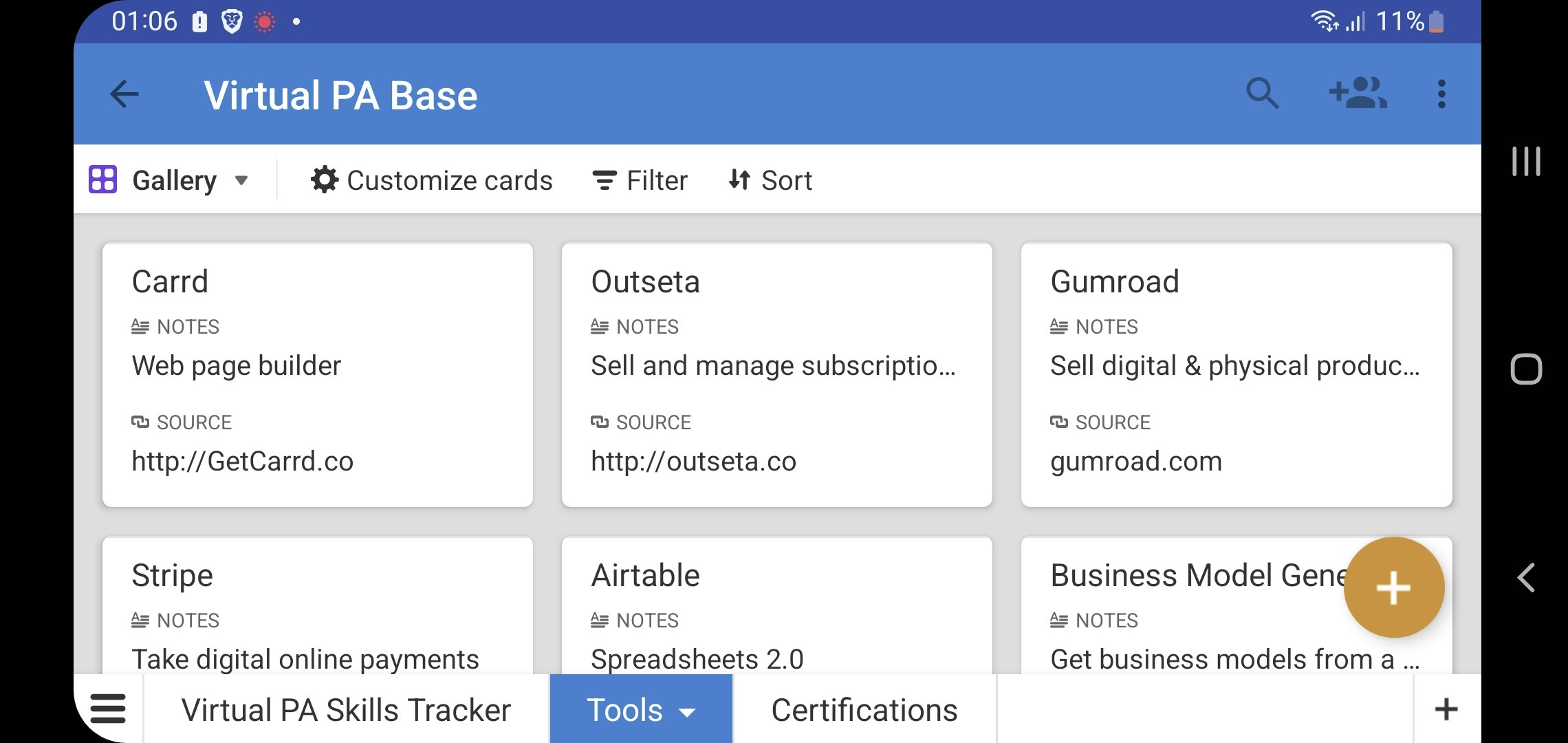 Virtual PA Skills Development Tracker - Track, update & progress skills, certifications & resource media 3