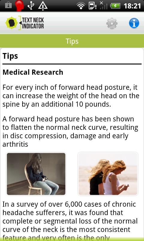 Text Neck Indicator gallery image