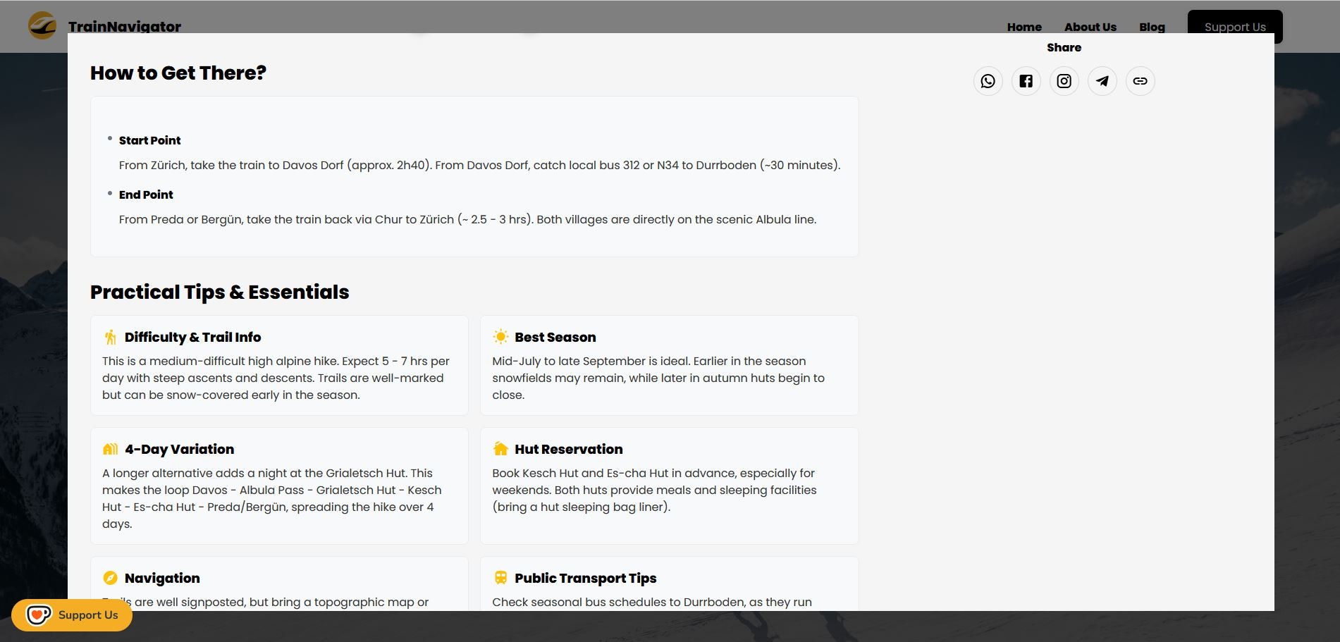 Média Trainnavigateur - Trouvez des lieux d'aventure près de chez vous par les transports publics 4