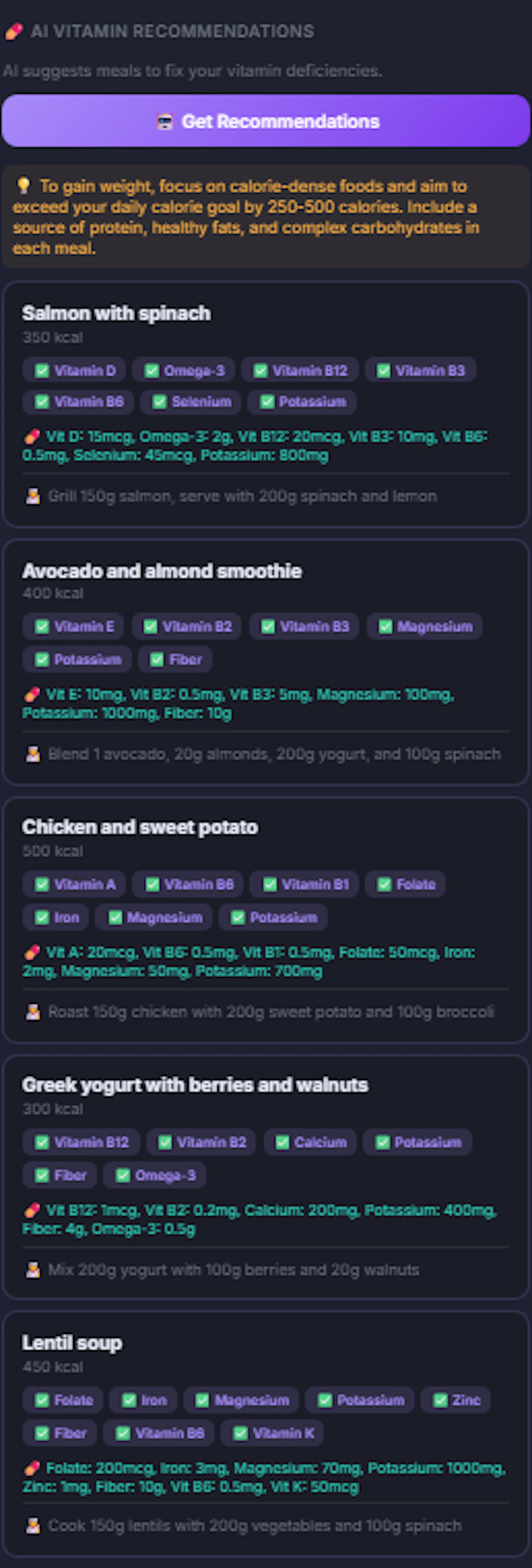 MyAiCalories screenshot 8