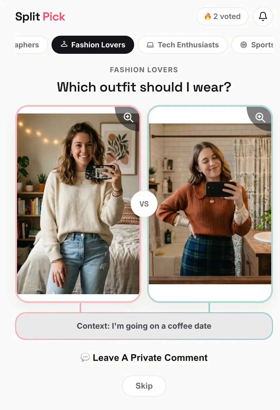 Split Pick — put it to a vote gallery image
